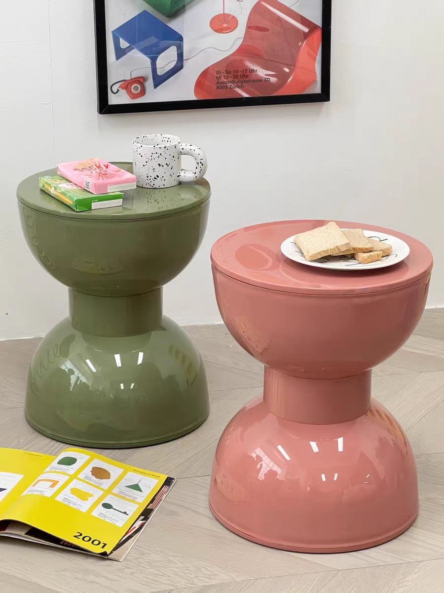 Plastic Bowknot Side Table Stool