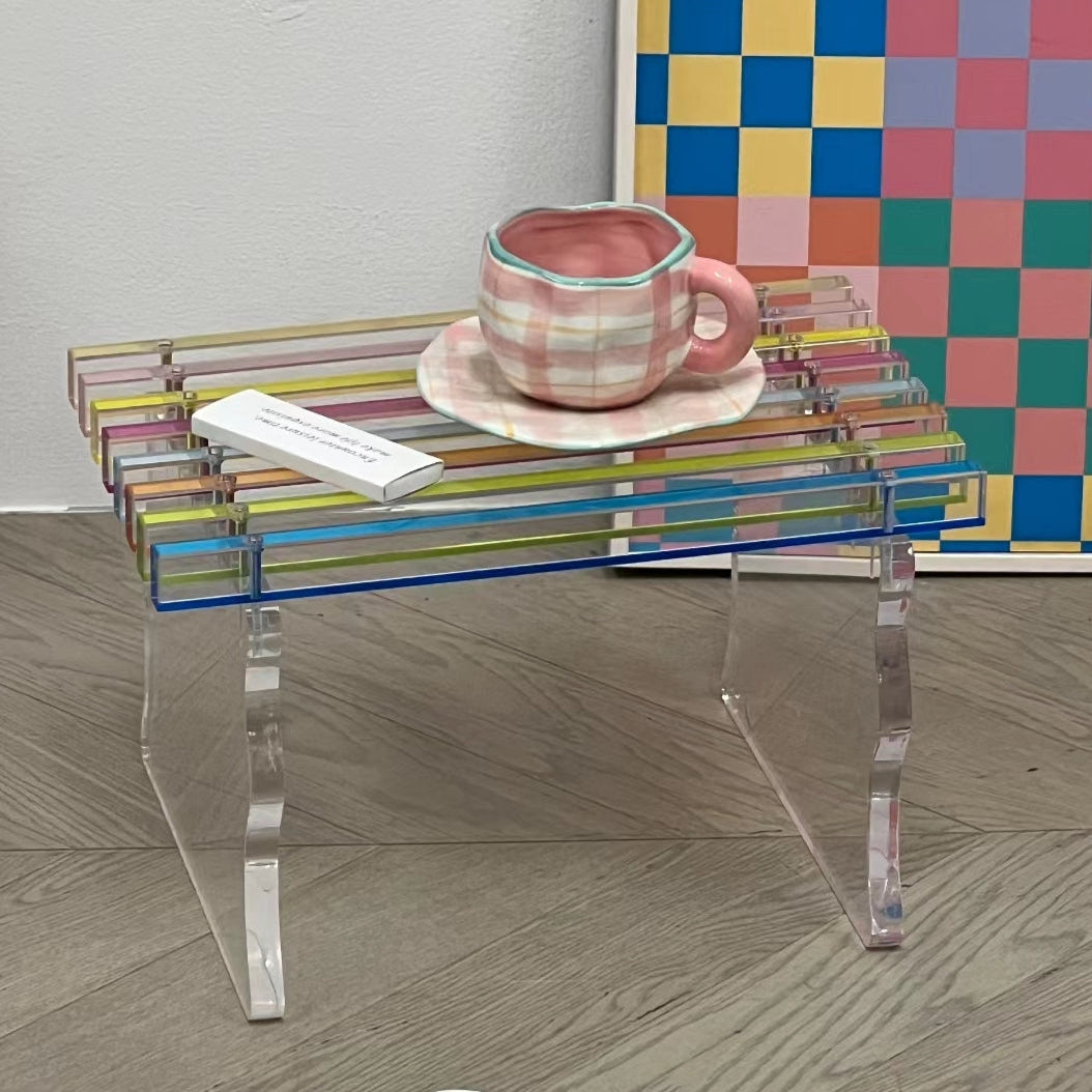 Rainbow Small Bench Stool Chair
