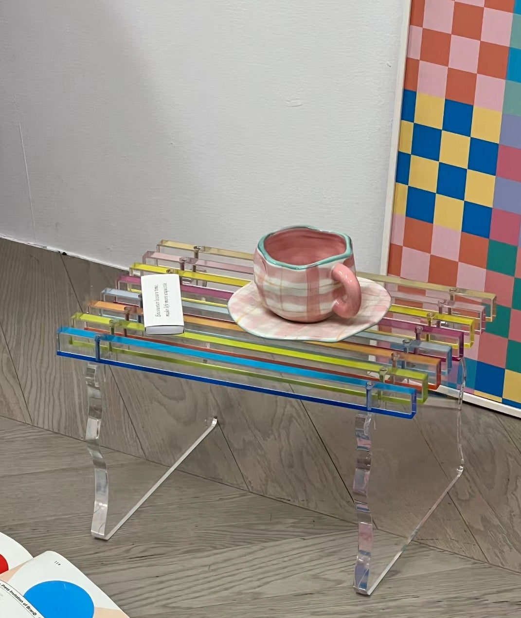 Rainbow Small Bench Stool Chair