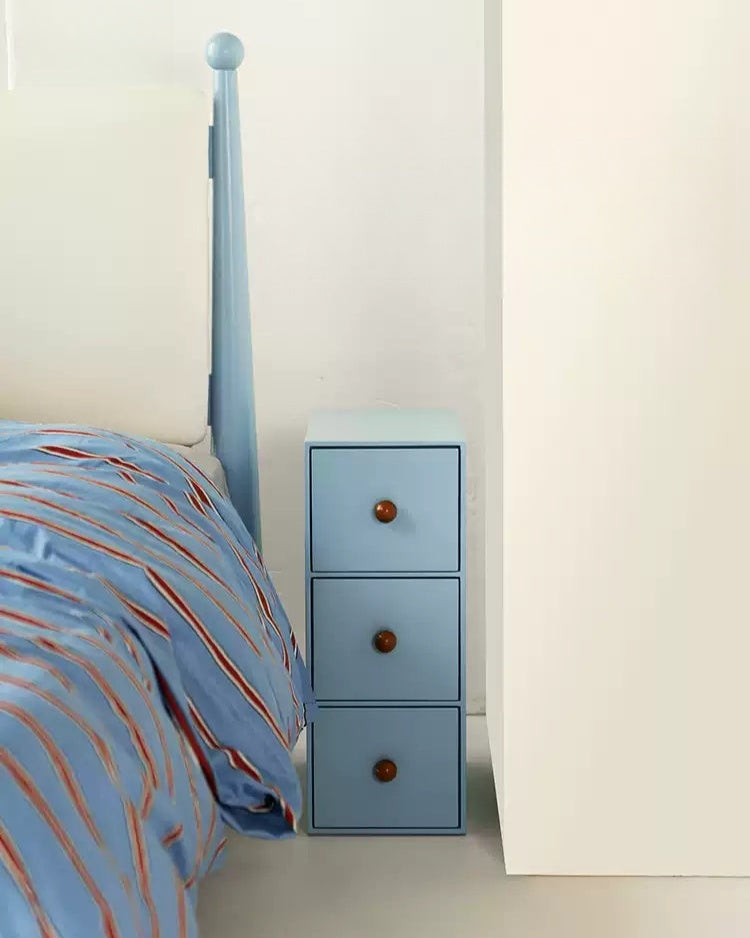 Slim Color Block Storage Cabinet