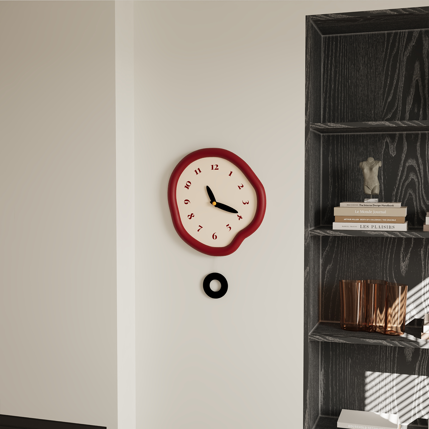 Asymmetrical Drip Clock