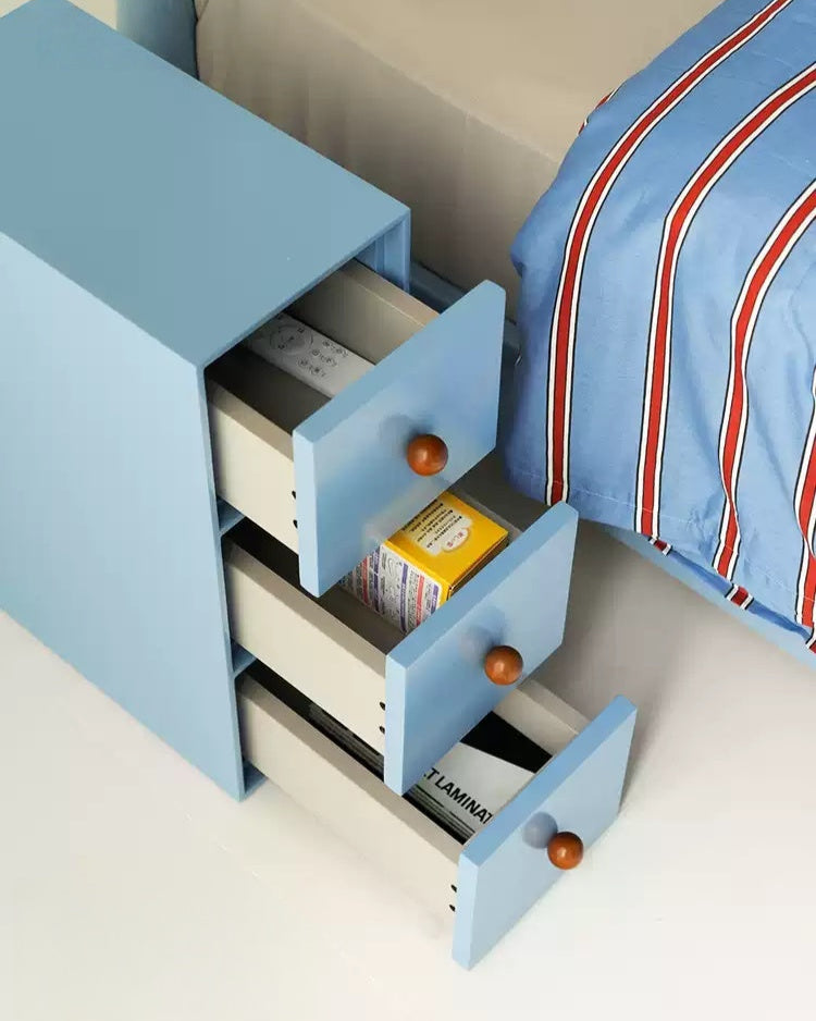 Slim Color Block Storage Cabinet