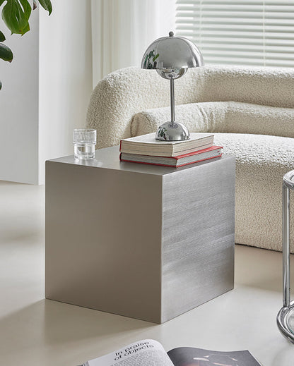 Industrial Cube Side Table