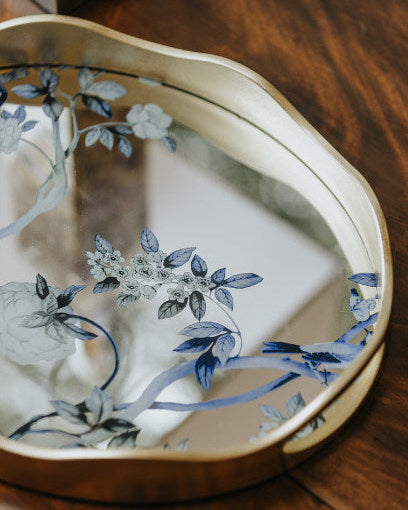 Peacock Mirror Tray