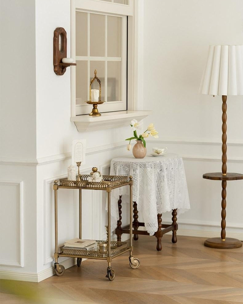 Retro French Rolling Bar Cart
