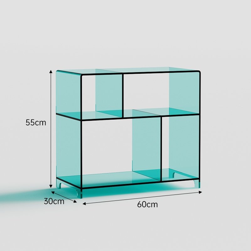 Acrylic Bookshelf Side Table - HomeinFun