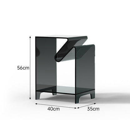 Acrylic Nightstands Side Table Bookshelf - HomeinFun