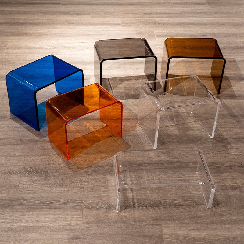 Acrylic Stool Ottoman Small Chair - HomeinFun