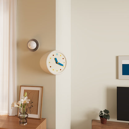 White Corner Clock