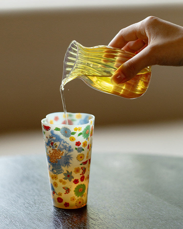 Begonia Glass Tea Cup