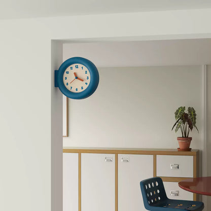 Double-Sided Round Clock