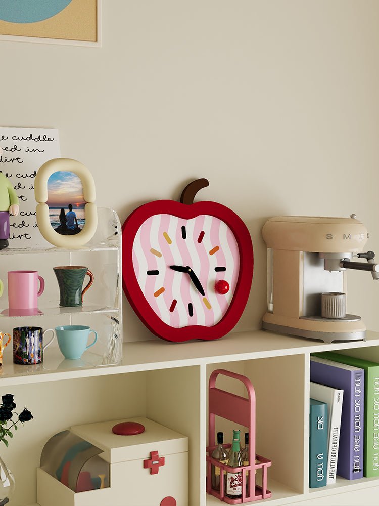 Apple Shaped Creative Clock - HomeinFun