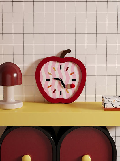 Apple Shaped Creative Clock - HomeinFun