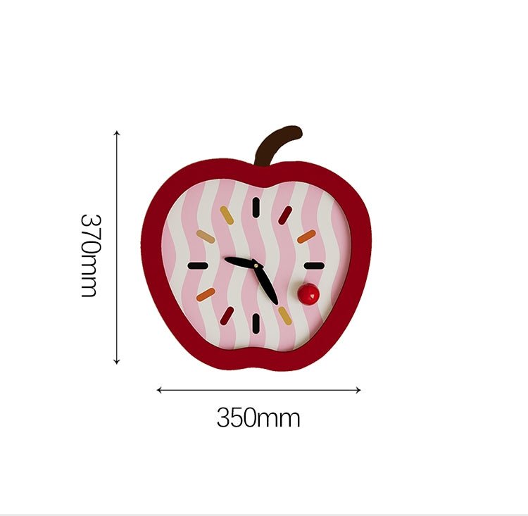 Apple Shaped Creative Clock - HomeinFun