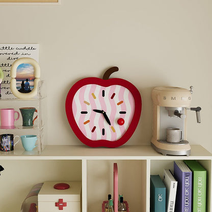 Apple Shaped Creative Clock - HomeinFun