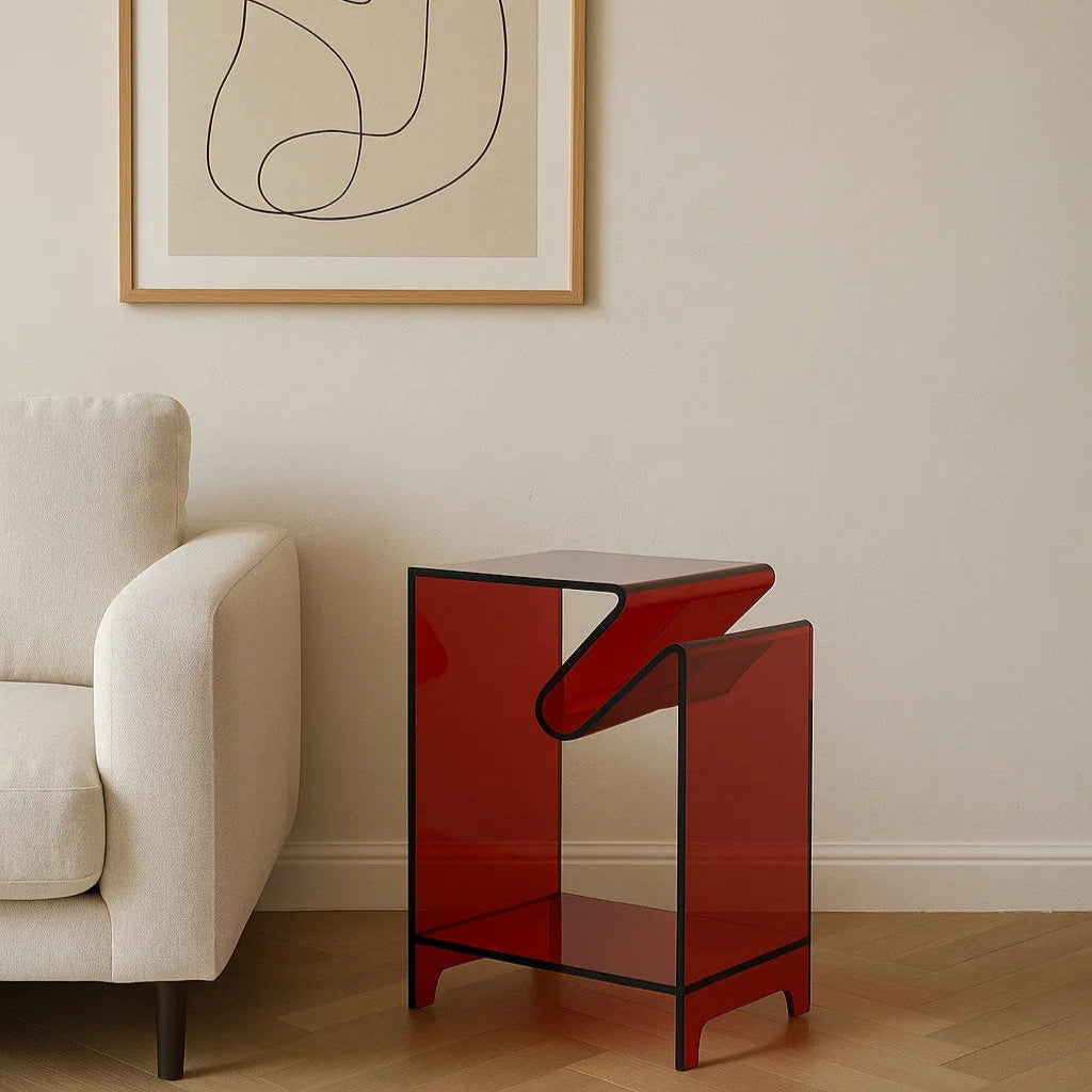 Colorful Acrylic Side Table Nightstand