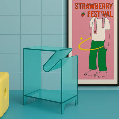 Colorful Acrylic Side Table Nightstand