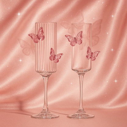 Butterfly Wine Glass Set