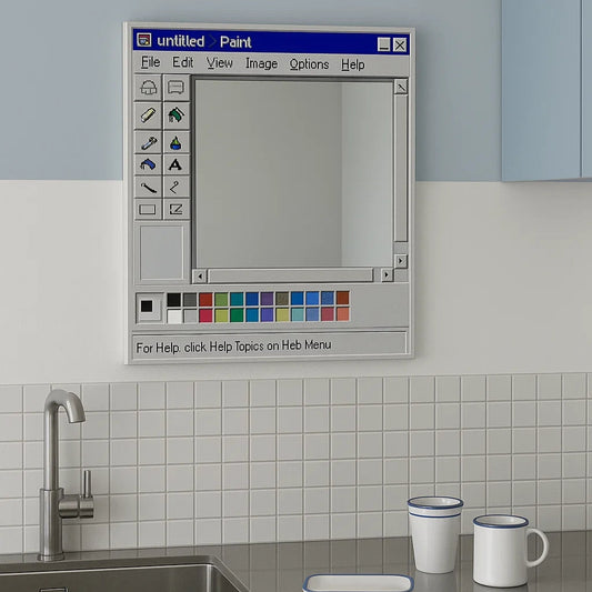 Retro Pixel Style Mirror