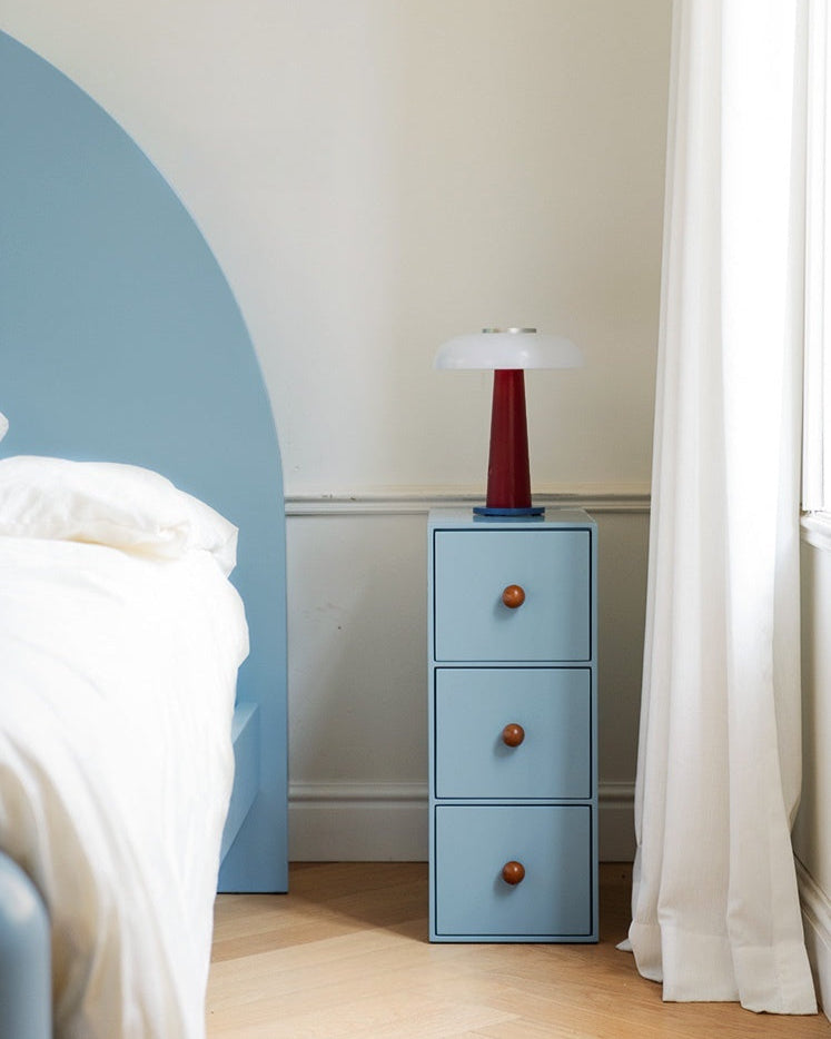 Slim Color Block Storage Cabinet