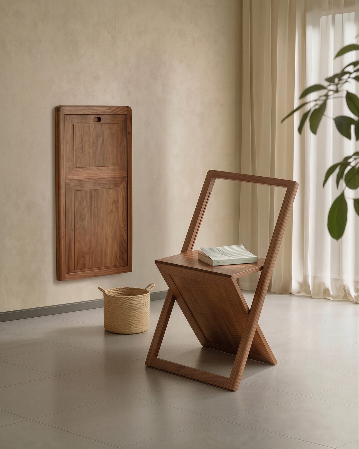 Origami Solid Wood Folding Chair