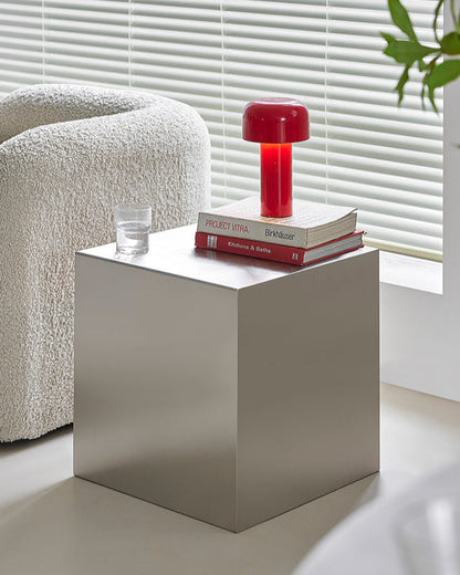 Industrial Cube Side Table