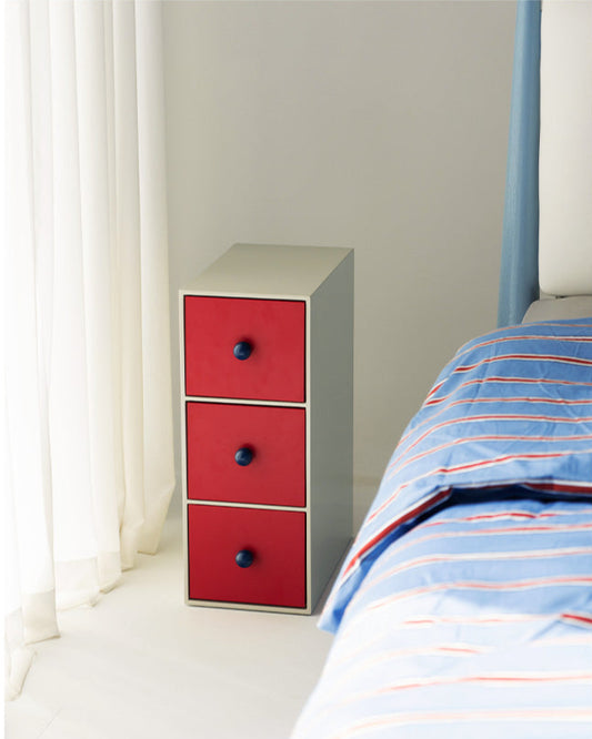 Slim Color Block Storage Cabinet