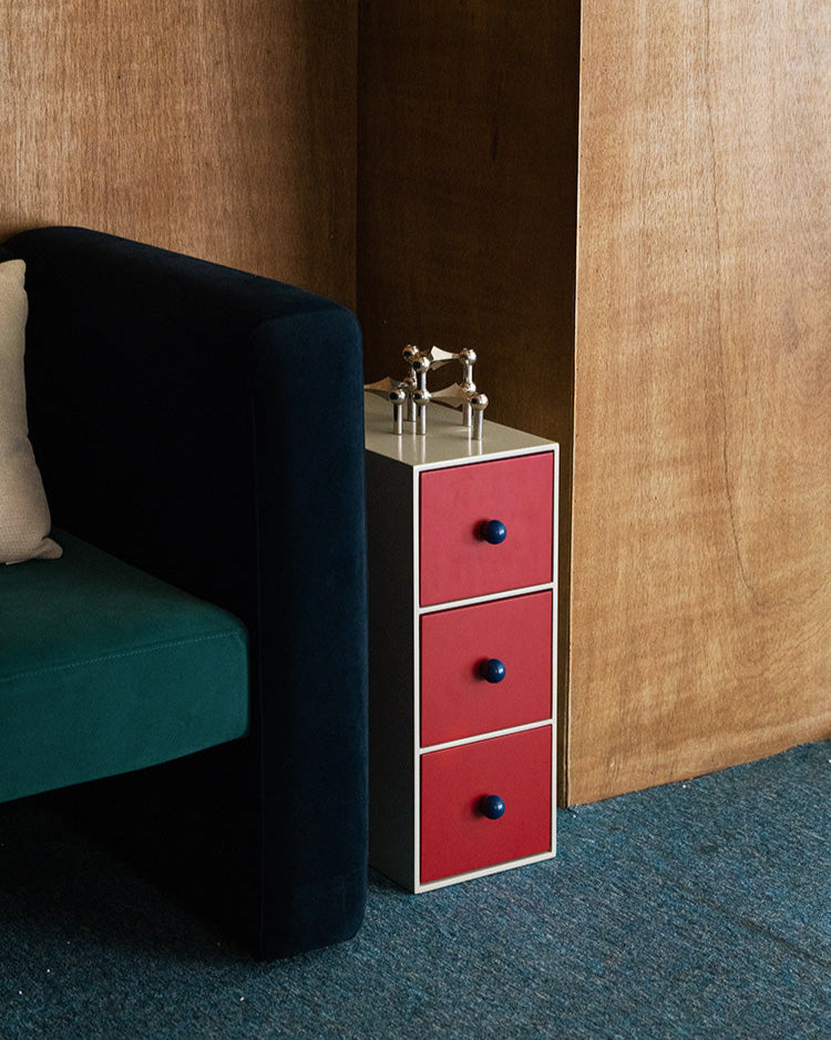Slim Color Block Storage Cabinet