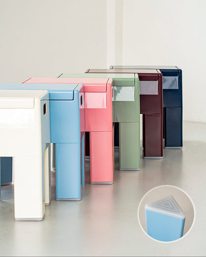 Playful Storage Stool Side Table