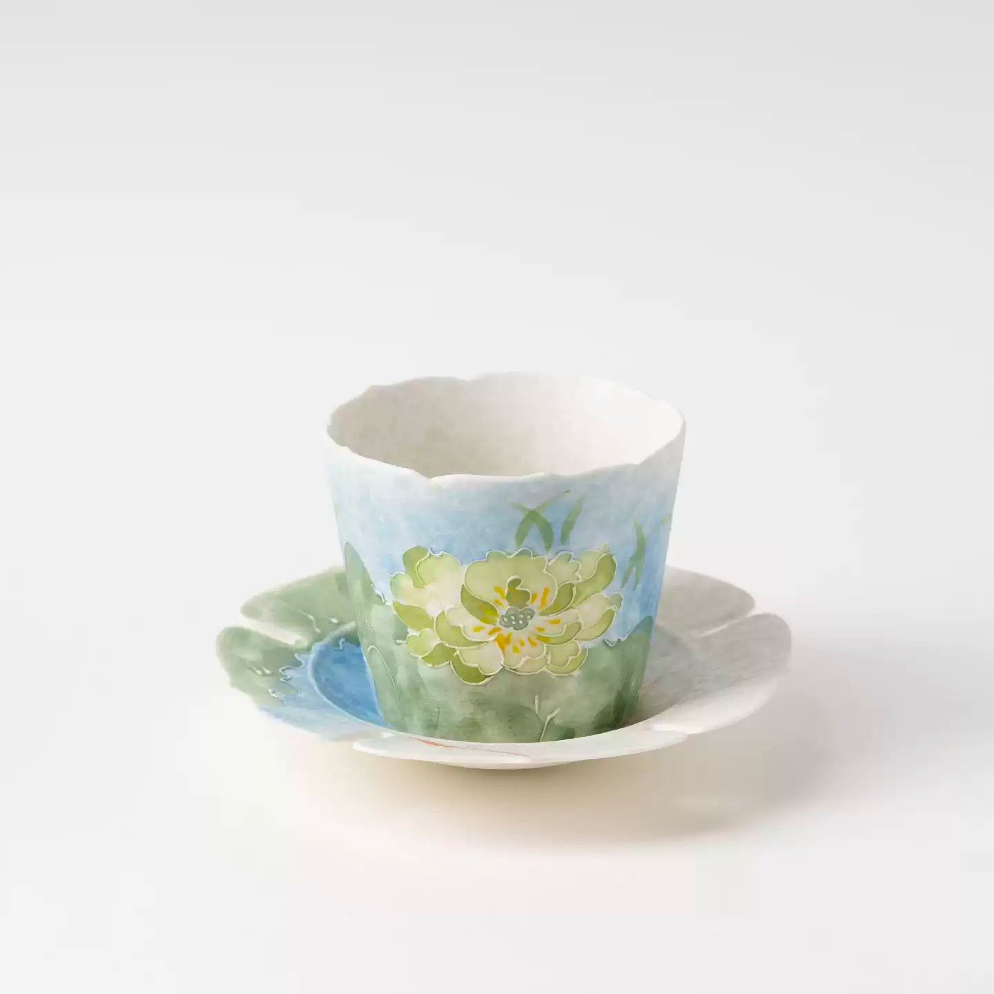 Lotus Ceramic Tea & Coffee Cup Set