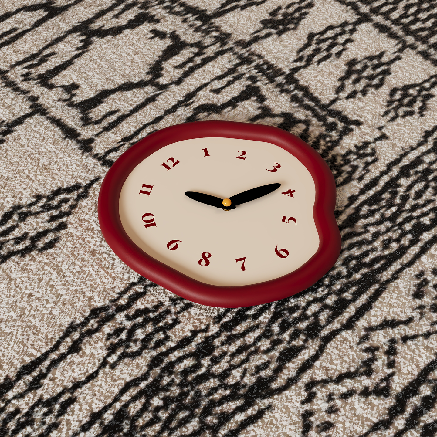 Asymmetrical Drip Clock