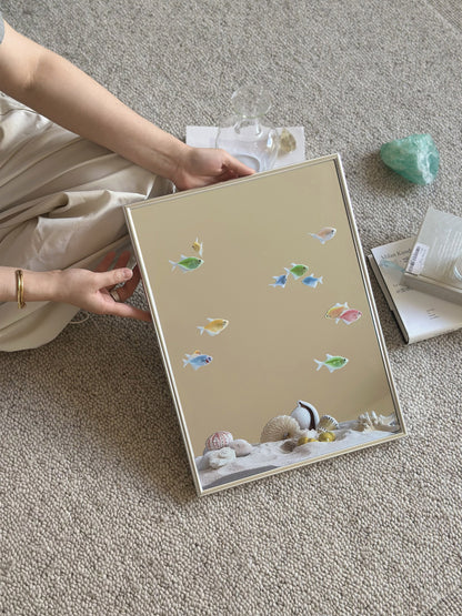 Ocean Fish Mirror Wall Art