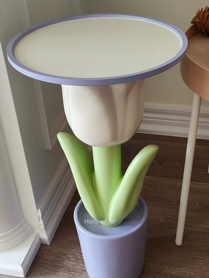 Blooming Beauty: Tulip Side Table - HomeinFun