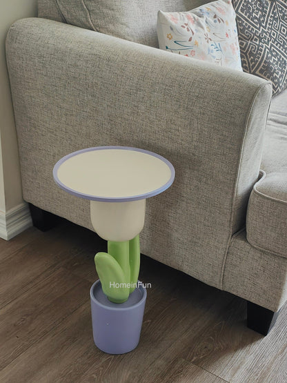 Blooming Beauty: Tulip Side Table - HomeinFun