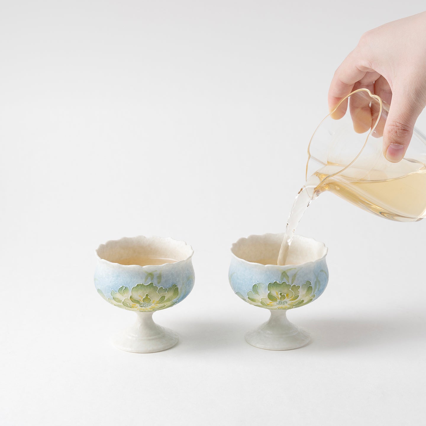 Lotus Ceramic Tea & Coffee Cup Set