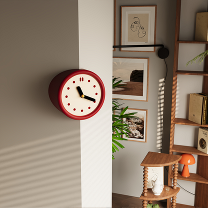 Red Corner Clock