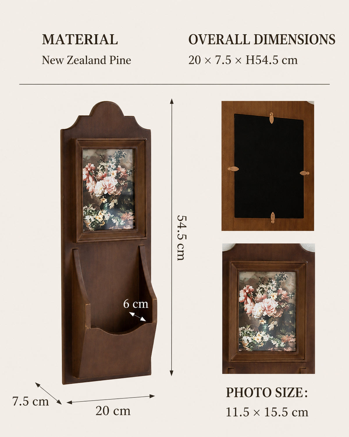 Vintage Wall Organizer Frame