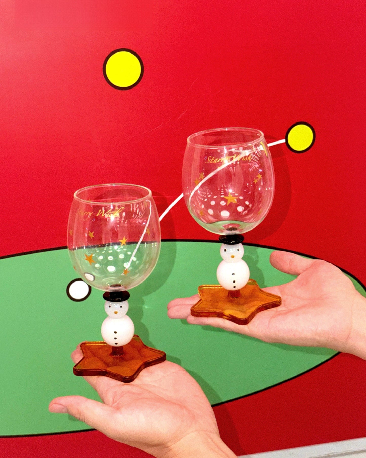 Snowman Wine Glass