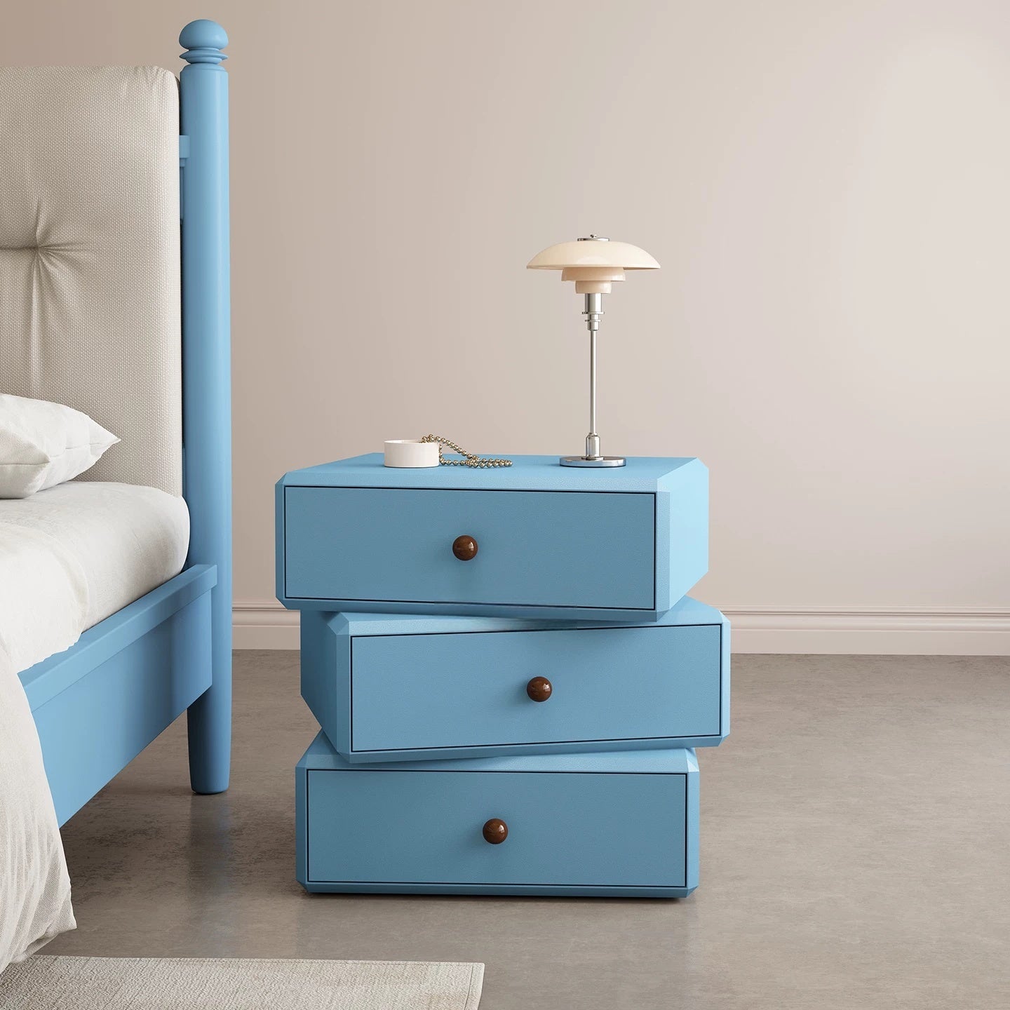 Twist Stack Rotating Nightstand