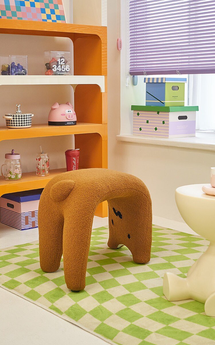 Cat Face Chair Kid's Stool - HomeinFun