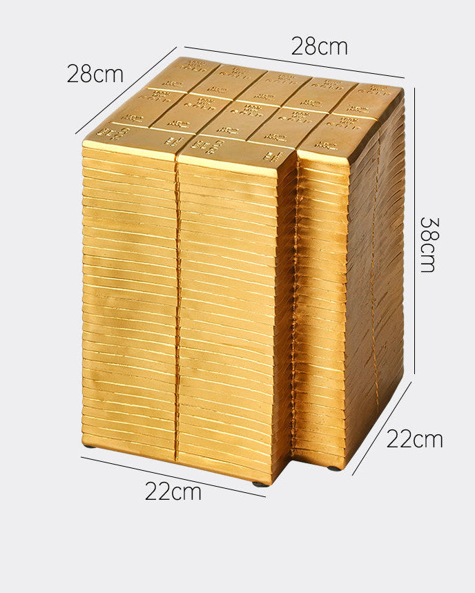 Golden Ingot Side Table