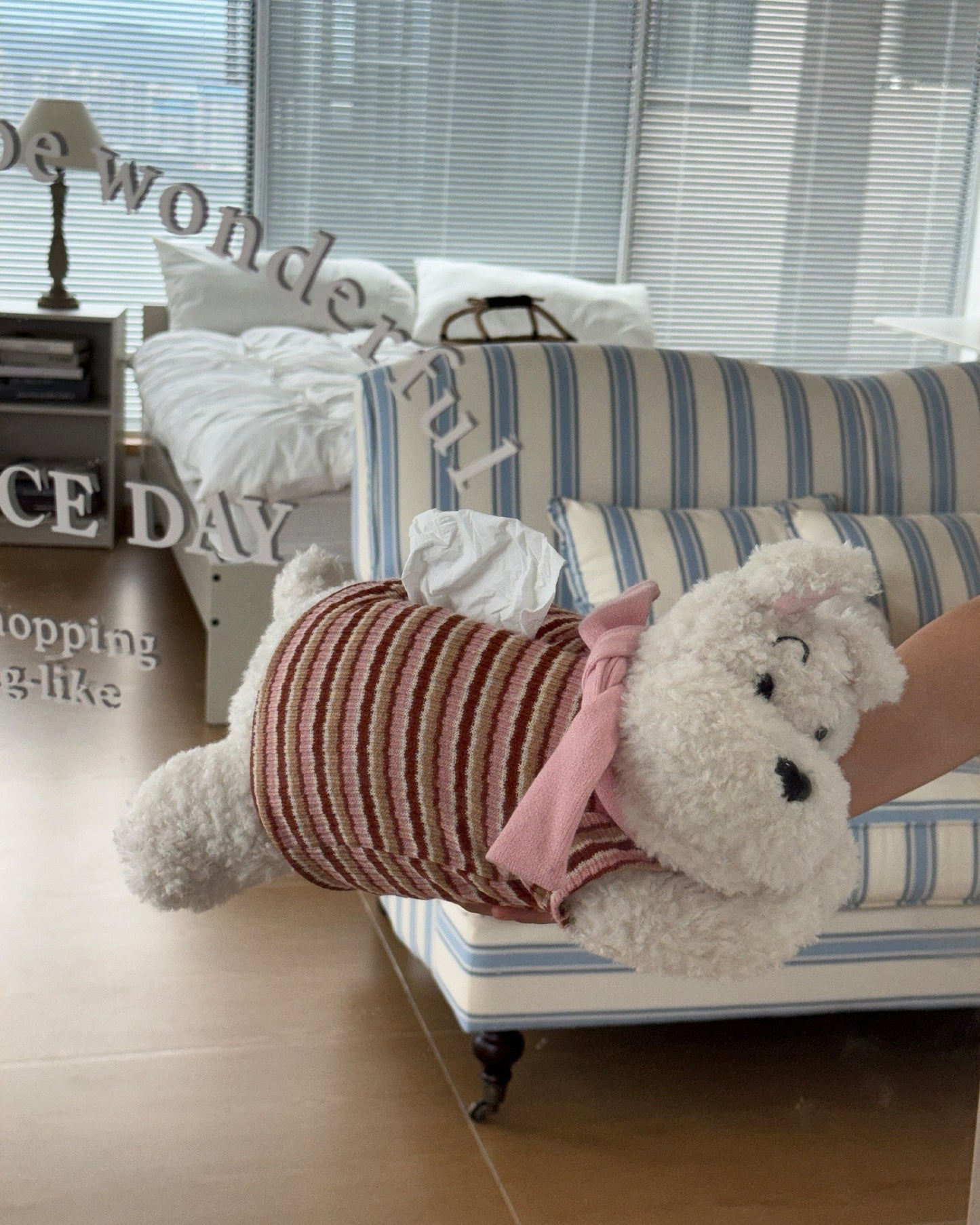 Cute Dog Tissue Box Cover