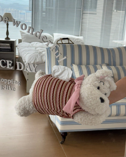 Cute Dog Tissue Box Cover