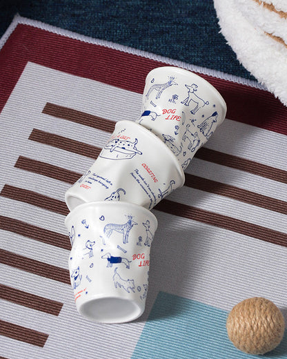 4pcs Aesthetic Coffee Cups
