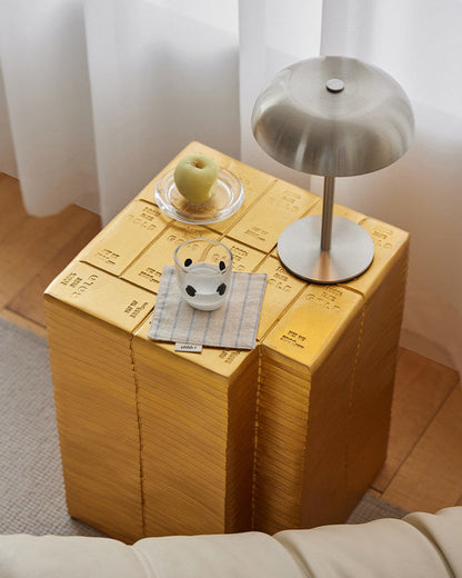 Golden Ingot Side Table