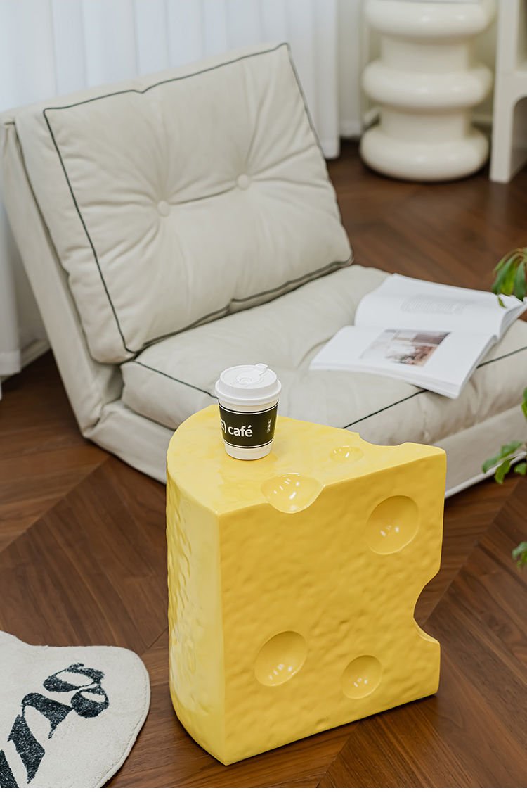 Cheese Side Table Coffee Table - HomeinFun