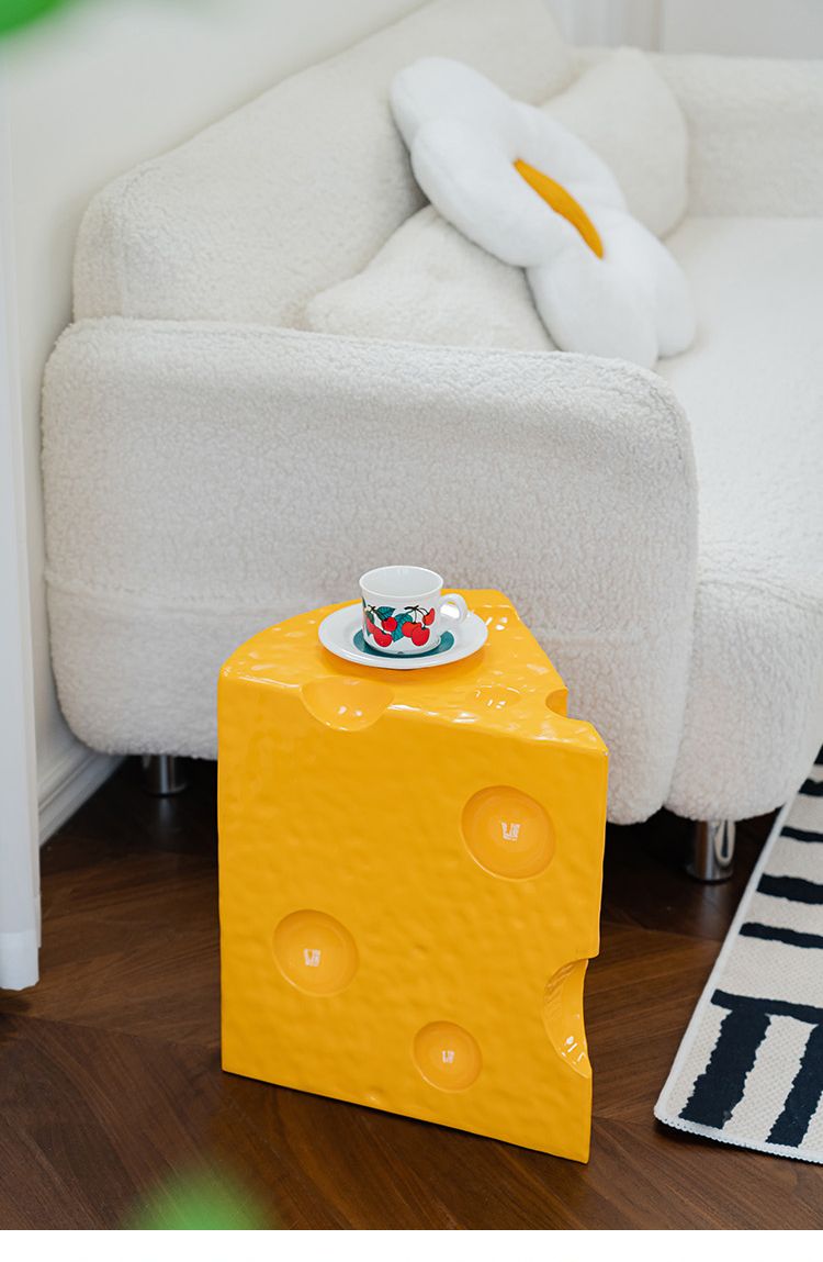 Cheese Side Table Coffee Table - HomeinFun