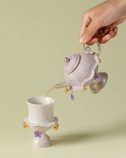 Lilac Daisy Tea Set