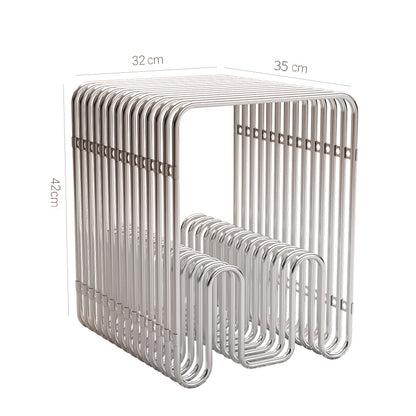 Minimalist Metal Magazine Rack