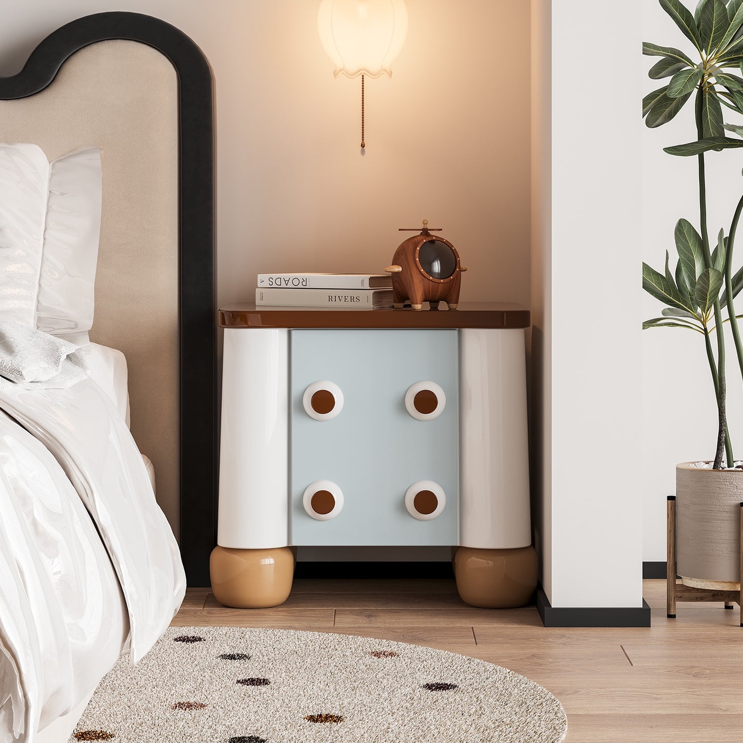 Cute Creative Big-Eyed Nightstand